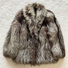 SILVER FOX Fur Coat Women