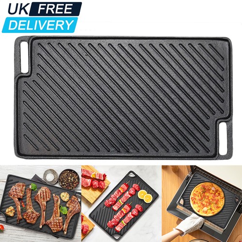 Cast iron griddle hot - cast,