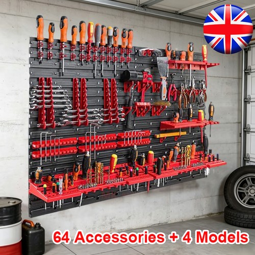 Wall mounted tool peg board - mounted, tool-peg