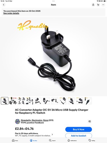 Converter adapter 5v 3a - ac, dc