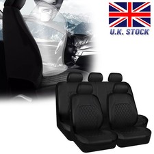 Black Deluxe PU Leather 5 Seat