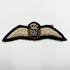 Genuine WW2 RAF Royal Air Force Padded Pilots Wings Unusual Shape