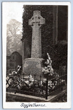 Sigglesthorne War Memorial Hull Yorkshire Real Photo Postcard ey1 151