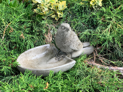 Concrete bird bath stone - concrete,