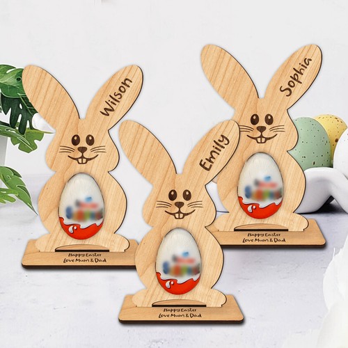 Personalised wooden kinder egg - personalised,