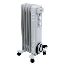 NEW! 1000W 5 Fin Portable Oil Filled Radiator Electric Heater