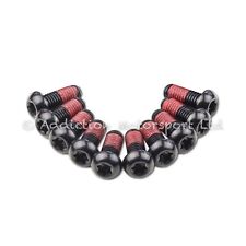 10x Ducati 999R 2005 Black Titanium Front Disc Rotor Bolts With Threadlock