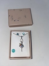 children’s jewellery set, Ballerina Necklace & Turquoise Stud Earrings