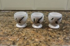 DENBY GREENWHEAT - EGG CUPS X3