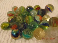 Old Glass Marbles, Cats Eye