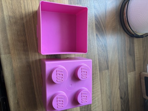 Pink lego storage brick x - brick,