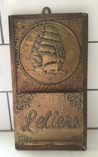 Vintage Brass Letter Wall Rack