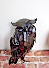 Metal Owl Hanging Garden Ornament 37cm Tall