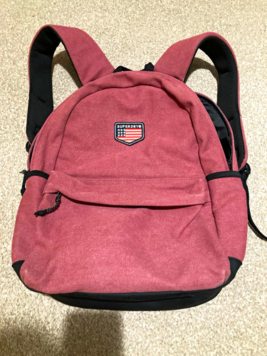 Superdry burgundy daypack - burgundy,