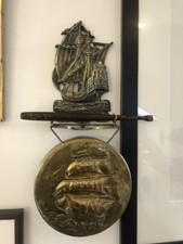 Art deco galleon wall hanging - art,