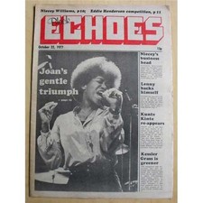 JOAN ARMATRADING BLACK ECHOES MAGAZINE OCTOBER 22 1977 JOAN ARMATRADING COVER WI