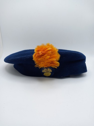 Vintage beret with orange - vintage,