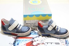 BO-BELL 'RINGO' BOYS MULTI-COLOURED DENIM /LEATHER SHOES SIZE UK 5 JNR EU 21