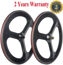 70mm Tri Spoke Carbon Wheels