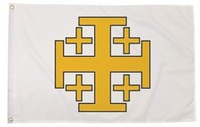 JERUSALEM CROSS FLAG 5 x 3