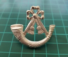 Light Infantry Officers Silver Gilt Cap Badge BB-026