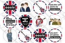 Oasis Inspired Cupcake Toppers