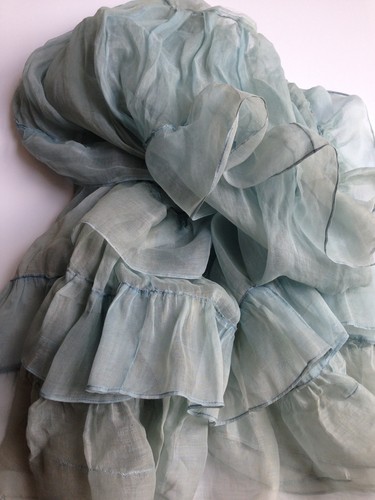 Antique gauze fabric dress - antique,