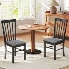 Wooden Dining Chairs Set of 2