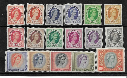 Rhodesia nyasaland 1954 - &, set