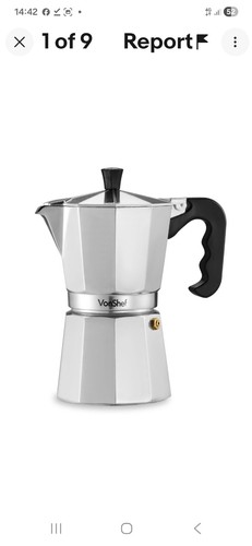 Stovetop coffee maker - stovetop, cup