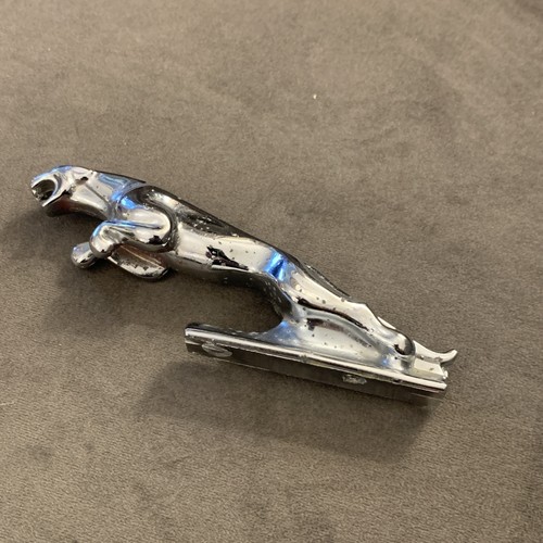 Vintage chrome jaguar - chrome, leaping