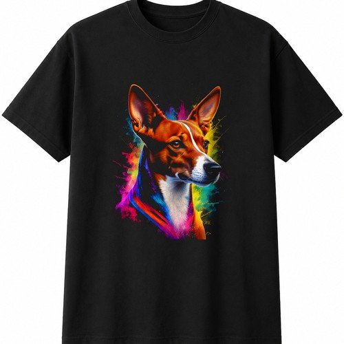 Basenji glowing dog lover mens - glowing,