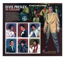 Elvis Presley - Unmounted Stamp Sheet - Gambia - In Costume