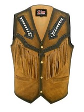 Men tan brown - suede, leather
