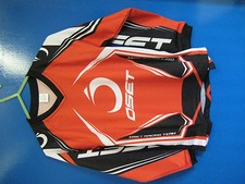 OSET KIDS ELECTRIC TRIALS BIKE RIDING SHIRT. ALL SIZES AVAILABLE. RED/BLACK.