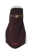 NEW SOFT MODEST NIQAAB NIQAB NIKAB  BURQA VEIL HIJAB FACE COVER BREATHABLE