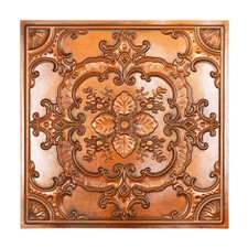 Faux tin ceiling tiles archaic copper color decor wall panels PL19 10pcs/lot