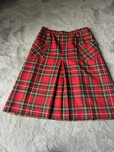 Vintage red tartan check front