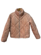 Topshop Blush Cord Puffer