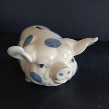 Szeiler Pottery  Spotted Pig Money box  Pre-owned  made in England 