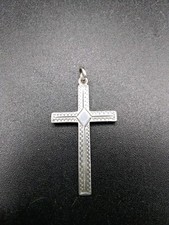 Vintage Silver WJS Cross Pendant