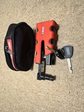 Abus Lock Block Discs for Granit Sledg Motorbike 77  Red