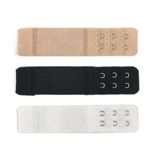 ELASTIC BRA EXTENDER 2 HOOK ,3 POSITIONS - Ladies Bra Extension Strap - Elastic