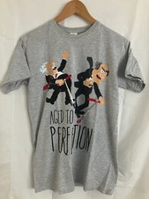 Statler and Waldorf Muppet Disney T-Shirt Size Medium Grey Vintage Retro