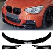 Spoiler Lip+Side Splitter Cover Trim For 2012-2014 BMW 1 Series F20 F21 M Sport