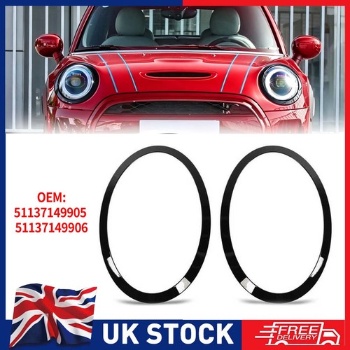 Pair headlight trim - trim, gloss