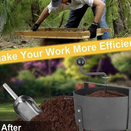 Rotary soil sifter rock - soil,