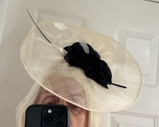 M&S Cream and Navy Large