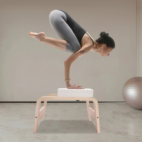 White modern yoga headstand - white,