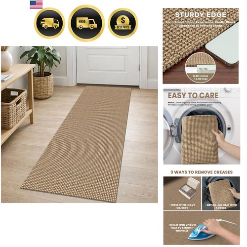 Woven runner rug 2x5 - 2x5, ft